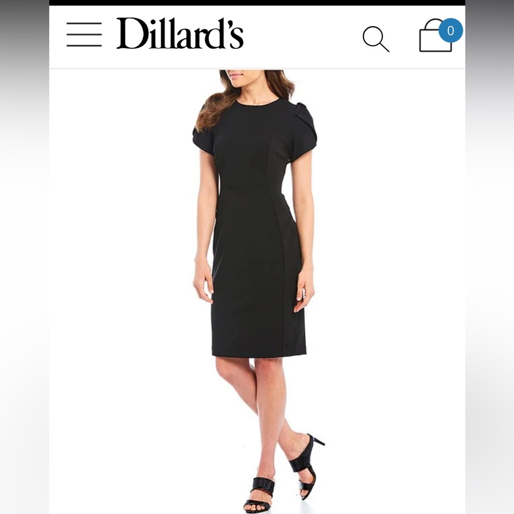 Calvin Klein Tulip Sleeve Sheath Dress